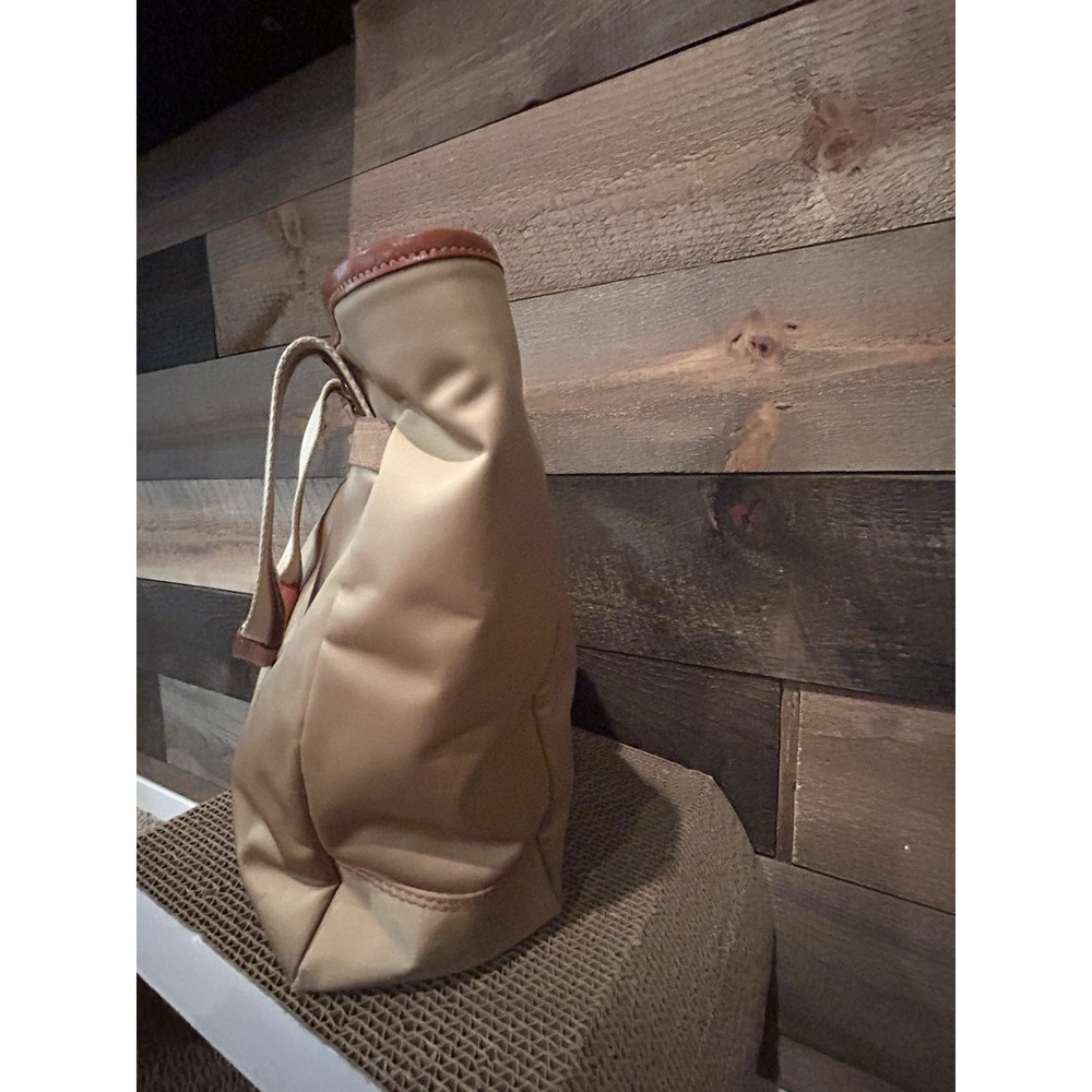 Y2k Coach Hampton Vintage Nylon Tan and Cream Women's Tote‎ Bag - Picture 8 of 13